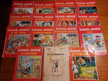 Suske en Wiske stripboeken, 15 stuks.