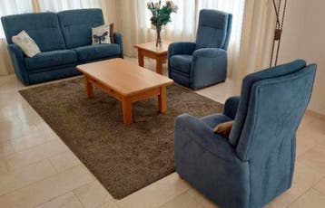 Alcantara bankstel met 2-zits bank en 2 fauteuils