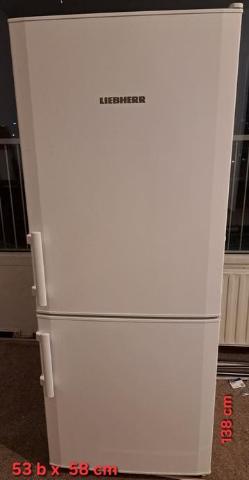 Liebherr koelkast met vriesvak, 138x53x58 cm