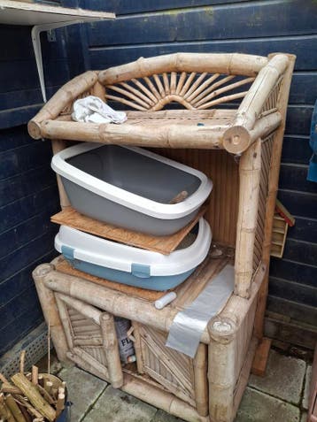 Bamboe kast opknapper - gratis af te halen