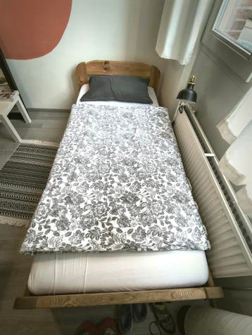 Bed en matras 90x200cm