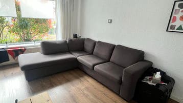 Grijze hoekbank - VANDAAG GRATIS OPHALEN!