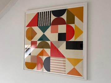Geometric print wall decoration gratis