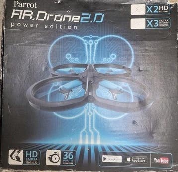 Parrot AR Drone 2.0 Power Edition met extra propellers