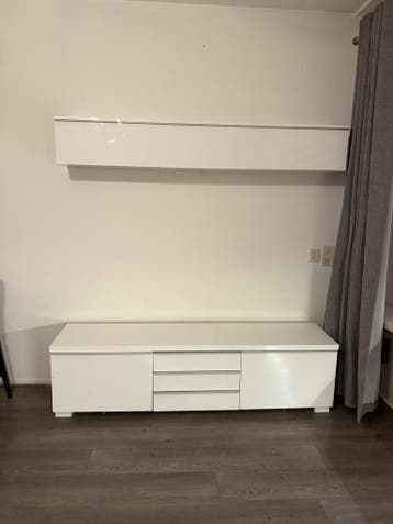 GRATIS hoogglans wit tv meubel