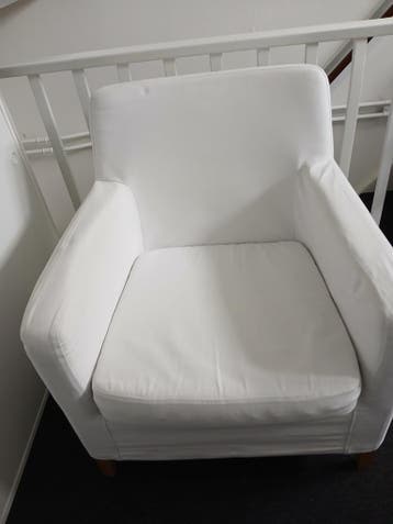 Ikea  armleunstoel losse bekleding roomkleur is nog in redel