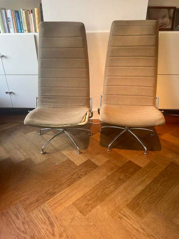 2 Vintage Draai Fauteuils - Opknappers - Gratis Af te Halen