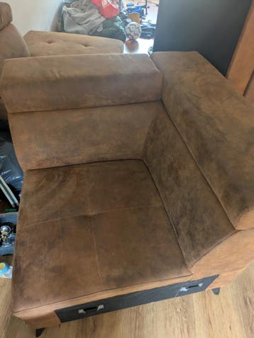 Hoekbank met hoek naar rechts 250 cm lang