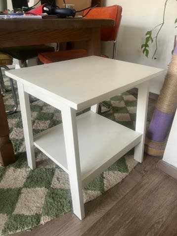 Wit nachtkastje/tafeltje 55x45x55