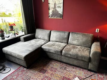 Chaise lounge 3zits bank met opbergruimte