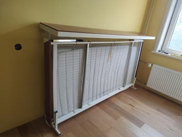 Opklapbare bed zsm op te halen, matras tegen de betaling