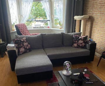 Bank met chaise longue - gebruikt - gratis ophalen