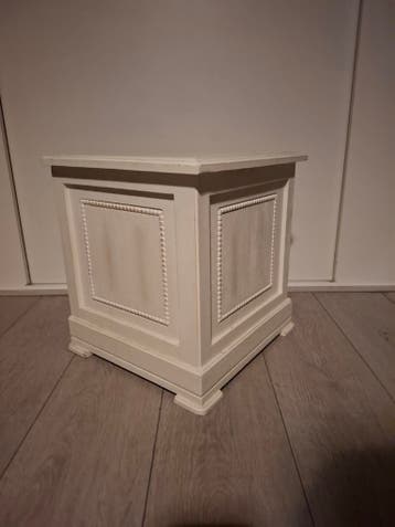 Witte vierkante opbergkist 45x45x45 cm - Gratis
