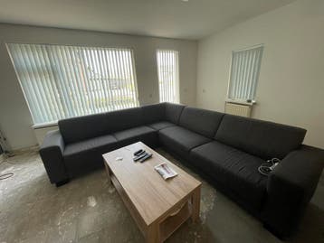 GRATIS Antraciet hoekbank