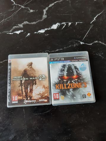 Playstation 3 ps3 spellen Killzone en Modern Warfare 2
