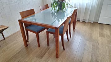 Eettafel en stoel, Arco flex