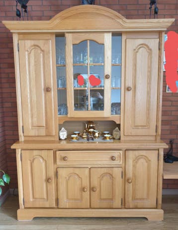 Massief blank eikenhouten buffetkast Gratis!