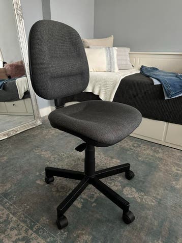 Verstelbare Bureaustoel Zwart/Grijs