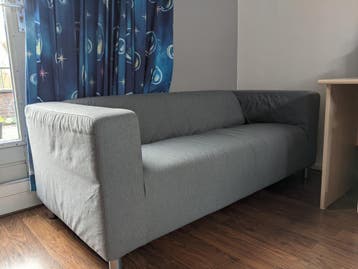 GRATIS grijze zitbank