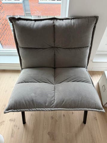 fauteuil stoel loungestoel grijs