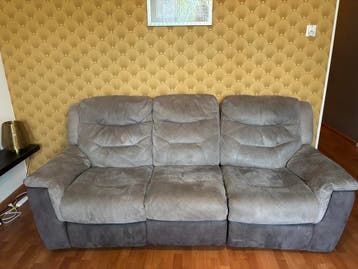 Gratis! 3-zits bank met relaxfunctie