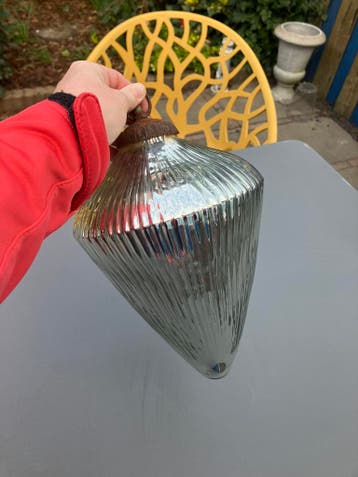 Grote Antieke kerstbal hanger!