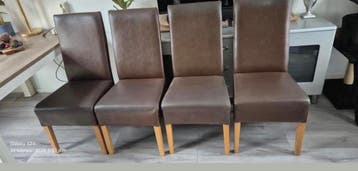 Leren / Rotan stoelen Gratis af te halen