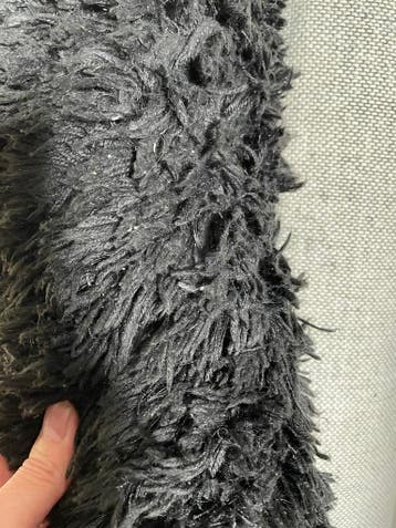 Zwart hoogpolig vloerkleed 160x230 cm - Joya