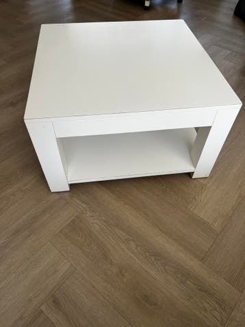 Salontafel vierkant wit 70x70cm