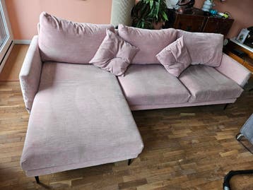 Gratis Hoekbank - 260 cm breed, beschadigd door katten