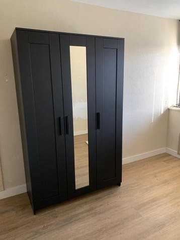 Kledingkast IKEA Brimnes Zwart 117x190