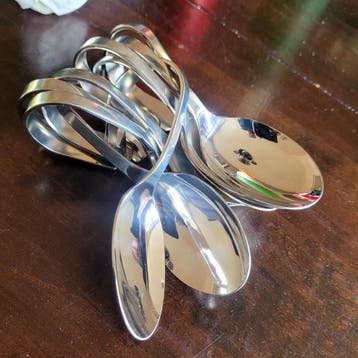 Set van amuse lepels