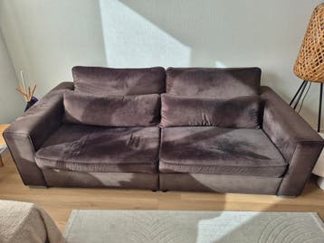 Velvet bruine bank 2 tot 2,5 zits