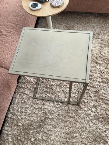 Bijzettafel goud metaal