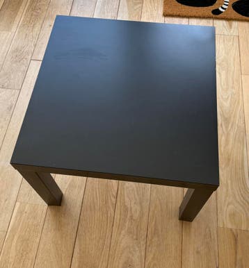 IKEA lack tafeltje, zwartbruin, gebruikt, gratis