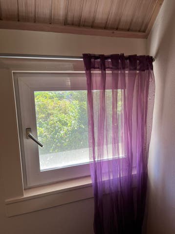2 inbetween gordijnen paars