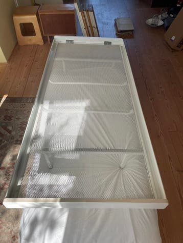 1 p bed stalen frame 90x 210