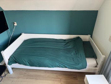 Flexa eenpersoons bed+ 2 nachtkastjes, billy boekenkast