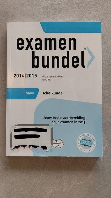 Examenbundel scheikunde havo 2014/2015