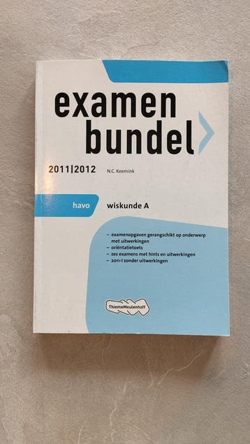 Examenbundel wiskunde A havo 2011/2012