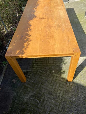 Houten tafel gratis 250x 90 cm