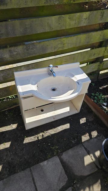 Wastafel met onderkastje