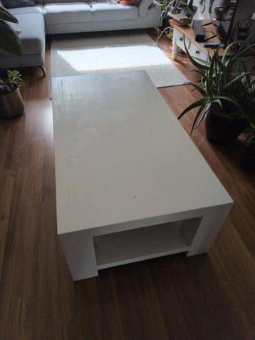 Witte salontafel met lade en opbergvakken