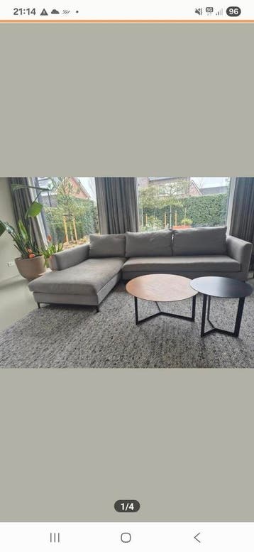 Toffe grijze Camerich hoekbank