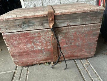 Oude houten kist - Gratis ophalen