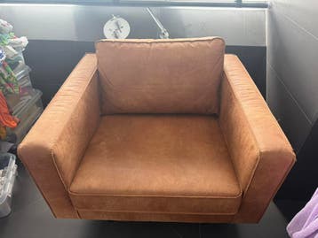 Fauteuil cognac