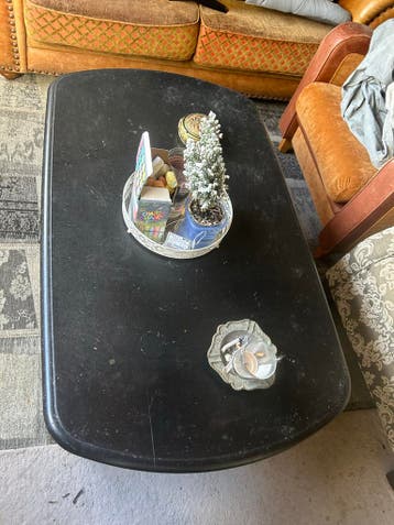 Gratis Salontafel - Zwart, uitschuifbaar