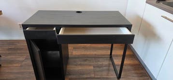 IKEA Micke bureau - Zwart, gebruikt