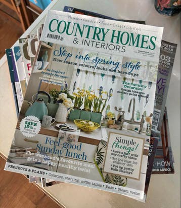 diverse Britse tijdschriften over interieurontwerp