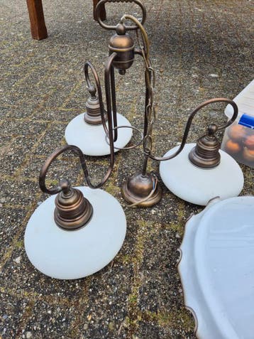 Antieke lampenset - gratis af te halen